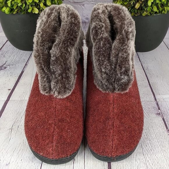 Acorn Faux Fur Chinchilla Booties - Picture 2 of 10